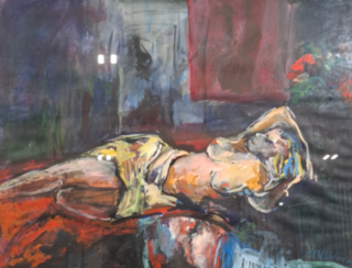 Schilderij, Maya Wildevuur, Nirala, 1991